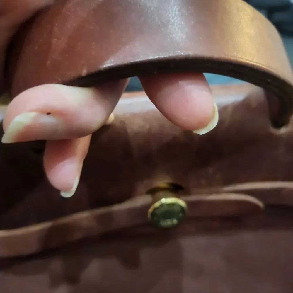 Hermes Herbag Backpack 2 Bags In 1 Brown Canvas And Leather Backpack/Handbag